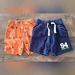 Set Of 2 Boy's Pull On Shorts Size 4T Carter's & Old Navy